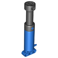 Plaatje in Gallery viewer laden, LEGO® los onderdeel Pneumatisch in kleur Blauw 26288c01