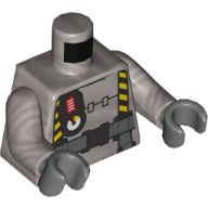 LEGO® los onderdeel Lijf met Motief Zilver 973pb2504c01