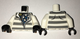 LEGO® los onderdeel Lijf met Motief Wit 973pb2487c01