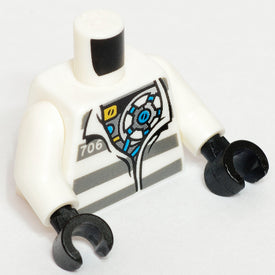 LEGO® los onderdeel Lijf met Motief Wit 973pb2487c01