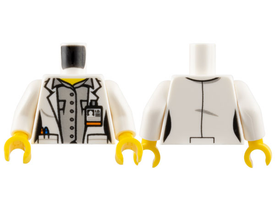LEGO® los onderdeel Lijf met Motief Wit 973pb2505c01