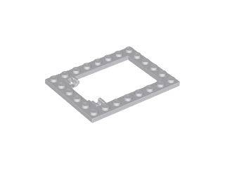 LEGO® Plaat Aangepast Licht Blauwachtig Grijs 92107