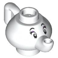Plaatje in Gallery viewer laden, LEGO® los onderdeel Accessoire met Motief Wit 23986pb01