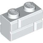 LEGO® los onderdeel Steen Aangepast in kleur Wit 98283