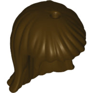 Plaatje in Gallery viewer laden, LEGO® los onderdeel Haar in kleur Donker Bruin 92255