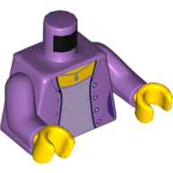 LEGO® onderdeel Lijf met Motief Medium Lavendel 973pb2341c01