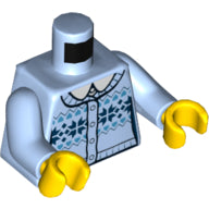 Plaatje in Gallery viewer laden, LEGO® Lijf met Motief Helder Lichtblauw 973pb2336c01
