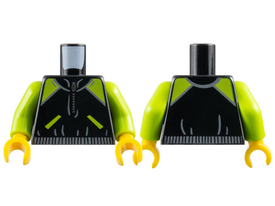 LEGO® los onderdeel Lijf met Motief Zwart 973pb2347c01