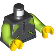 LEGO® los onderdeel Lijf met Motief Zwart 973pb2347c01