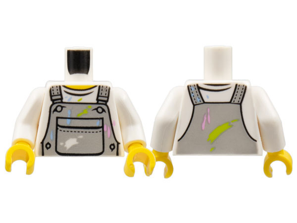 LEGO® los onderdeel Lijf met Motief Wit 973pb2338c01
