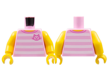 Plaatje in Gallery viewer laden, LEGO® los onderdeel Lijf met Motief Fel Roze 973pb2339c01