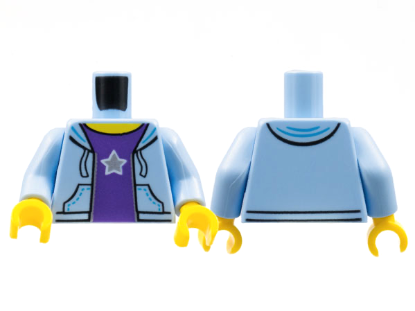 LEGO® Lijf met Motief Helder Lichtblauw 973pb2344c01