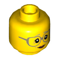 Plaatje in Gallery viewer laden, LEGO® los onderdeel Hoofd in kleur Geel 3626cpb1568