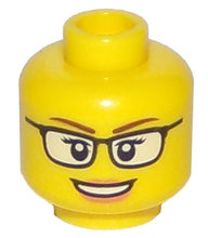 Plaatje in Gallery viewer laden, LEGO® los onderdeel Hoofd in kleur Geel 3626cpb1567