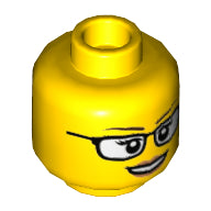 Plaatje in Gallery viewer laden, LEGO® los onderdeel Hoofd in kleur Geel 3626cpb1567