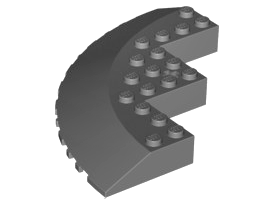 LEGO® onderdeel Steen Rond Donker Blauwachtig Grijs 58846