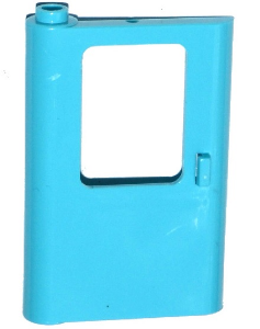LEGO® los onderdeel Deur in kleur Medium Azuurblauw 4181