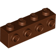 Plaatje in Gallery viewer laden, LEGO® los onderdeel Steen Aangepast Roodachtig Bruin 30414