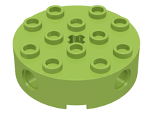 Plaatje in Gallery viewer laden, LEGO® los onderdeel Steen Rond in kleur Limoen 6222