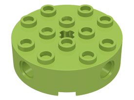 LEGO® los onderdeel Steen Rond in kleur Limoen 6222