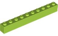 Plaatje in Gallery viewer laden, LEGO® los onderdeel Steen in kleur Limoen 6111