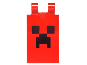 LEGO® onderdeel Tegel Aangepast met Motief Rood 30350bpb040