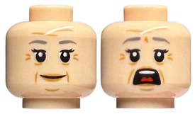 LEGO® los onderdeel Hoofd in kleur Lichte Noga 3626pb1636