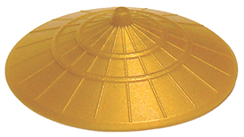 LEGO® los onderdeel Hoofddeksels in kleur Parel Goud 93059