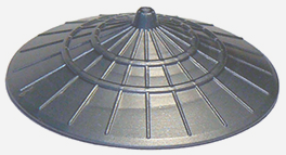 LEGO® los onderdeel Hoofddeksels in kleur Zilver 93059