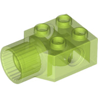 Plaatje in Gallery viewer laden, LEGO® Technische Steen Doorschijnend Helder Groen 48169
