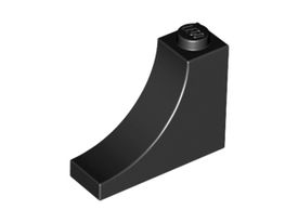 LEGO® los onderdeel Steen Boog in kleur Zwart 18653