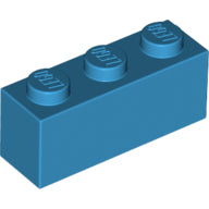 LEGO® los onderdeel Steen in kleur Donker Azuurblauw 3622