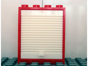 LEGO® los onderdeel Deurkozijn in kleur Rood 6154c02