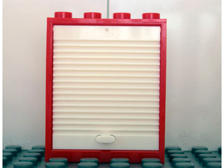 LEGO® los onderdeel Deurkozijn in kleur Rood 6154c02
