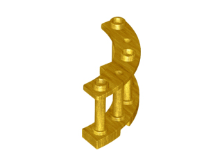 LEGO® los onderdeel Hek in kleur Parel Goud 21229