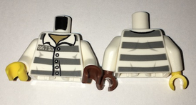 LEGO® los onderdeel Lijf met Motief Wit 973pb1557c03