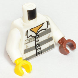 LEGO® los onderdeel Lijf met Motief Wit 973pb1557c03