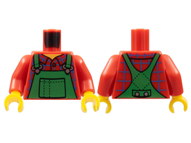 LEGO® los onderdeel Lijf met Motief Rood 973pb2337c01