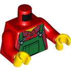 LEGO® los onderdeel Lijf met Motief Rood 973pb2337c01