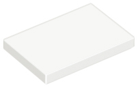 LEGO® los onderdeel Tegel Algemeen in kleur Wit 26603