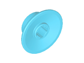 LEGO® los onderdeel Wiel in kleur Medium Azuurblauw 50254