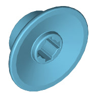 LEGO® los onderdeel Wiel in kleur Medium Azuurblauw 50254