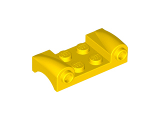 LEGO® los onderdeel Spatbord in kleur Geel 93590