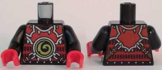 LEGO® los onderdeel Lijf met Motief Zwart 973pb2498c01