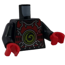 Plaatje in Gallery viewer laden, LEGO® los onderdeel Lijf met Motief Zwart 973pb2498c01