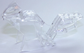 LEGO® los onderdeel Fiets & Motor in kleur Doorzichtig 18895