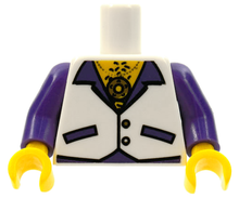 Plaatje in Gallery viewer laden, LEGO® los onderdeel Lijf met Motief Wit 973pb0715c01