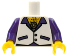 LEGO® los onderdeel Lijf met Motief Wit 973pb0715c01