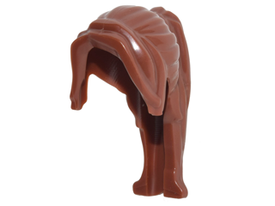 LEGO® los onderdeel Haar in kleur Roodachtig Bruin 62696