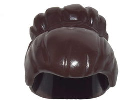 LEGO® los onderdeel Haar in kleur Donker Bruin 27186
